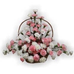 voňavý kvetinový kôš KVETOSLAVA zo 70-ich klinčekov